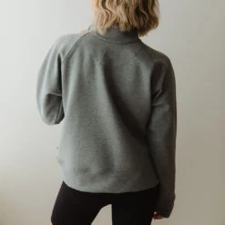 Oxford Zip-Up -Clothing Promotional Store oxfordhalfzip grey web15