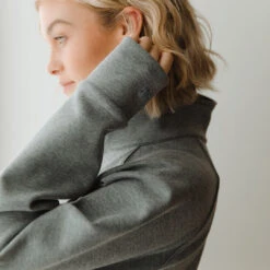 Oxford Zip-Up -Clothing Promotional Store oxfordhalfzip grey web16