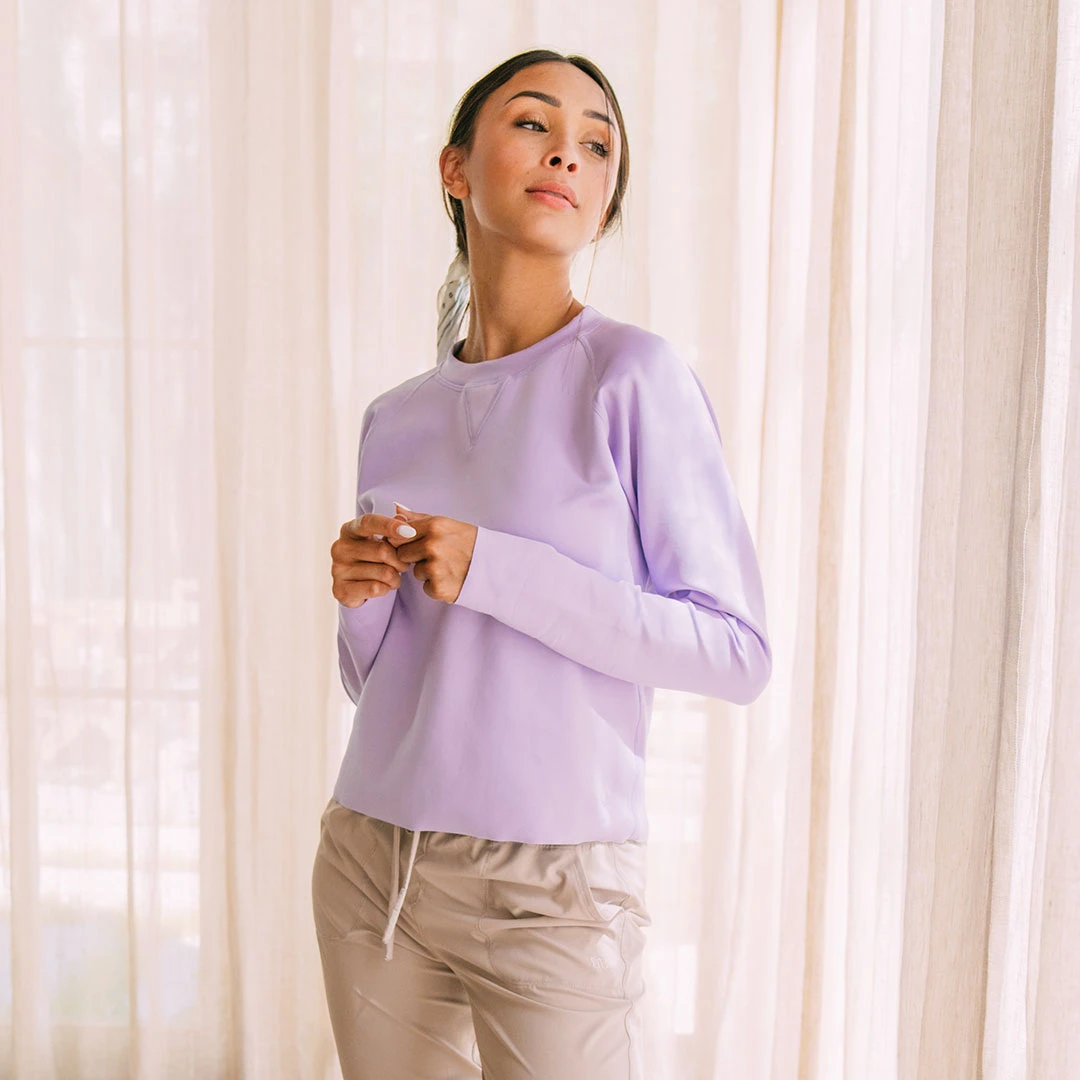 Lilac Neo Crop Sweatshirt 4 Lilac Neo Crop Sweatshirt - Image 2