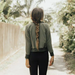 Sage Bomber Jacket -Clothing Promotional Store sage bomber jacket 1