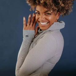 Sweet Stripe Cowl-Neck Top -Clothing Promotional Store sweet stripe cowl neck sweater10